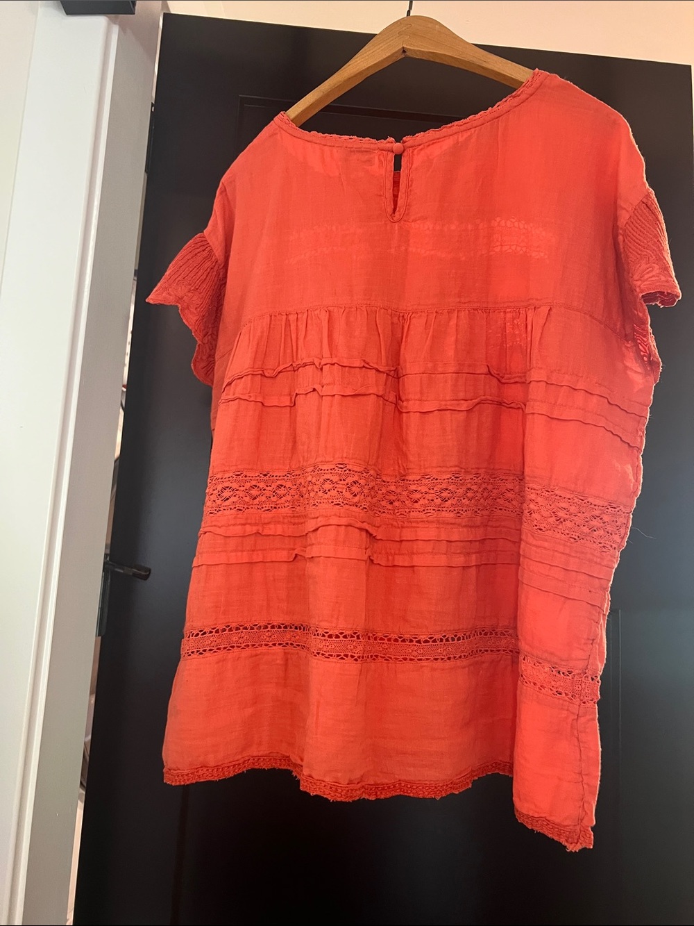 Sundance Coral Eyelet-Tiered Tunic - Picture 3 of 3